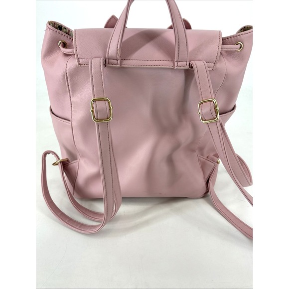 Betsey Johnson Backpack Womens Large Cat Face Quilted Faux Leather Purse Kawaii - Picture 12 of 16